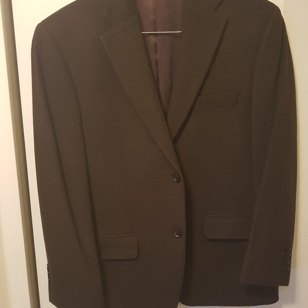 Wool and camel hair sport jacket.